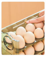 Caja De Almacenamiento De Huevos Automática Con Soporte Para Puerta De Nevera Organizador Especial Para Cocina - details 5