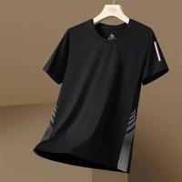 Camiseta De Hombre Para Verano En Seda De Hielo Con Manga Corta Secado Rápido Malla Deporte Fitness Top Casual Transpirable Ligera Y Moisture Wicking - details 26