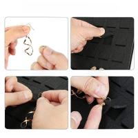 Organizador De Joyas De Pared Vertical Para Collares Pendientes Y Pulseras Bolsa Adhesiva En Color Velishy Material De Algodón - details 5