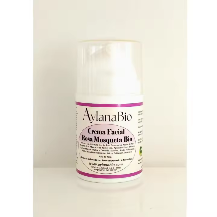 Crema Facial Nutritiva de Rosa Mosqueta Bio DIA Y NOCHE / PRODUCTO ARTESANO/ CERTIFICACION BIO CON BIO-INSPECTA VIDASANA/ Hidratación, Nutrición Profunda y Regeneración Natural | Marca de Confianza - 1