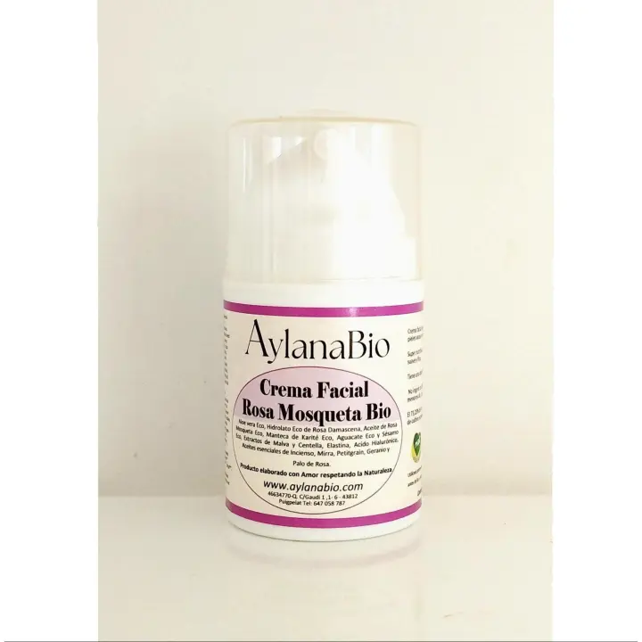 Crema Facial Nutritiva de Rosa Mosqueta Bio DIA Y NOCHE / PRODUCTO ARTESANO/ CERTIFICACION BIO CON BIO-INSPECTA VIDASANA/ Hidratación, Nutrición Profunda y Regeneración Natural | Marca de Confianza - 1