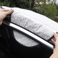 Cubierta De Parabrisas Automática Universal Bloqueador De UV Sombrilla Solar Reflectante Para Ventana Frontal Aluminio Y Tela Cubierta De Nieve Para Coche SUV Camión - details 6