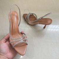 Sandalias De Transparencia Para Mujer Verano 2025 Con Tacón Alto Y Cadena De Diamantes Slingback Zapatos Sexys Para Fiesta Y Boda - details 6