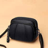 Bolso De Hombro Crossbody Para Mujer En PU Suave Con Cierre De Cremallera Y Detalles De Acero Inoxidable Estilo Fashion Solid Color - details 14