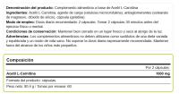 FULLGAS - ALCAR (Acetil L-Carnitina) - 120 cápsulas - La Acetil L-Carnitina es un derivado de la L-carnitina. ALCAR es transportada fuera de la mitocondria donde se reconvertirá en sus dos constituyentes. - details 1