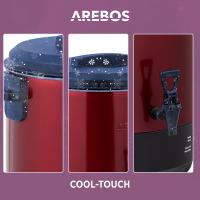 AREBOS Dispensador de Bebidas Calientes - 28 L - Hervidor de Agua Caliente - 1800 W - Rojo - details 16
