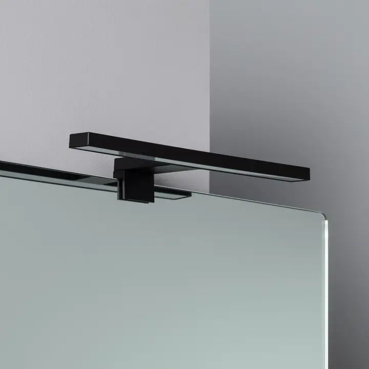 Ledkia Aplique LED Carl 5W Negro para Espejo de Baño - 1