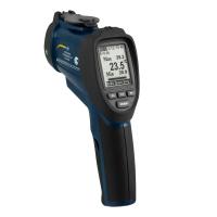 PCE Instruments Termometro infrarrojo con entrada para termopar / Doble rayo láser / Tiempo de respuesta corto / Grados de emisividad ajustables / Pantalla LCD retroiluminada / Bluetooth / Funciones: HOLD, MAX, MIN, DIF, AVG, LOCK PCE-894 - details 0