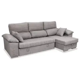 BATZAR Sofá cama chaise longue derecha Elegance 265 cm con arcón abatible cojines no incluidos - 1