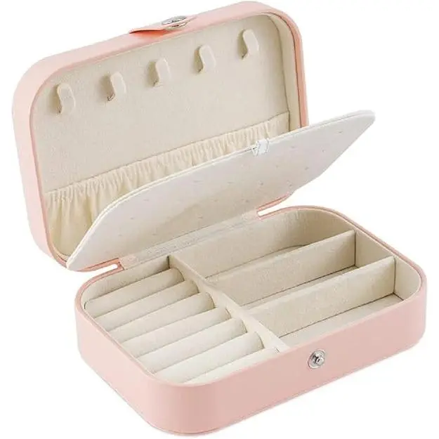 Joyero de Viaje Organizador de Joyas - Cuero de Primera Calidad - 1