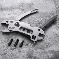 Cuchillo De Sobrevivencia Multifuncional Con Herramientas Ajustable Llave Destornillador Cortador De Alambre Y Tijeras Para Emergencias - details 2