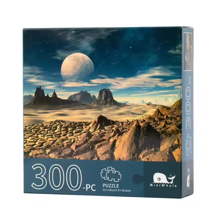 Rompecabezas De Pintura a Óleo Juego Familiar Para Adultos Y Niños 300/500/1000 Piezas Montaje De Montañas Y Valles Decoración Del Hogar - 1