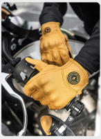 Guantes De Motocicleta De Cuero Ganso Para Hombres Y Mujeres Retro a Prueba De Agua Para Primavera Verano Motocross Carreras En La Calle - details 10