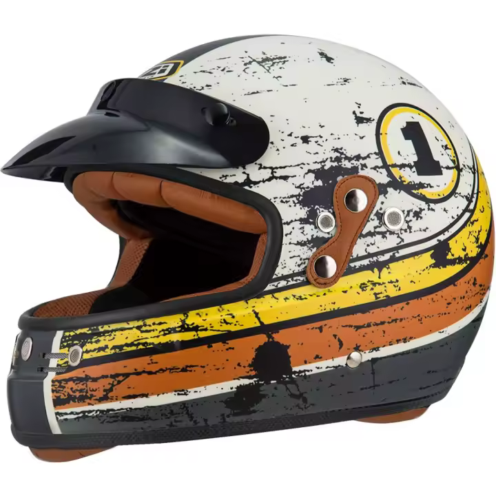Casco de moto Integral Modelo Flat Track 2 NZI - 1