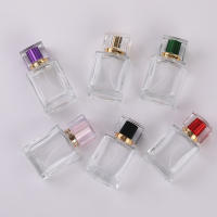 Botella De Perfume Vacía De Vidrio Transparente 50ml Reemplazo Para Viajes Pack De 1 Botella De Cosméticos De Alta Gama - details 0