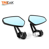 Espejo Retrovisor Para Motocicleta Universal 7/8 Pulgadas Manija De Manillar Vidrio Azul Espejo Lateral De Retrovisores - details 7