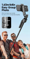 Bastón Selfie 360° Con Control Remoto Bluetooth Seguimiento Inteligente Anti Vibración Tripode Fotografía Automática Para Smartphones Y Cámara De Acción - details 17