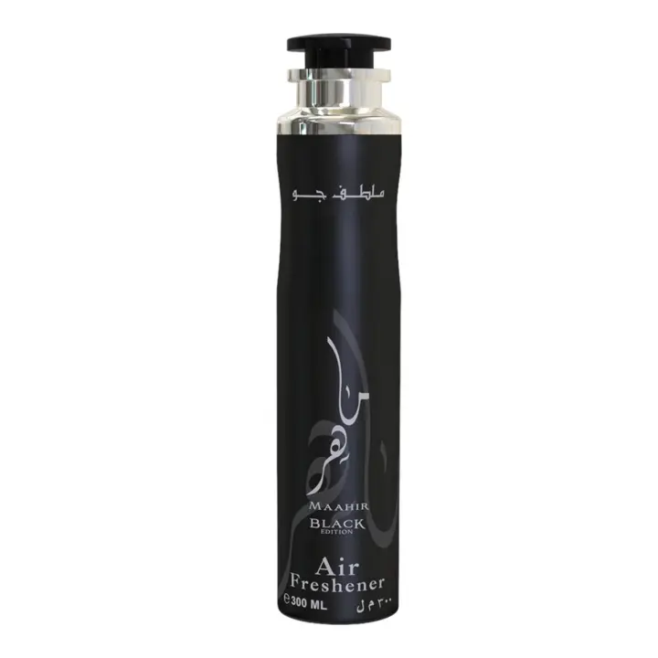 Lattafa Maahir Black Ambientador Árabe En Spray 300ML Ambientador Concentrado Para Hogar Olor Limpio Y Duradero     Lacosvi - 1