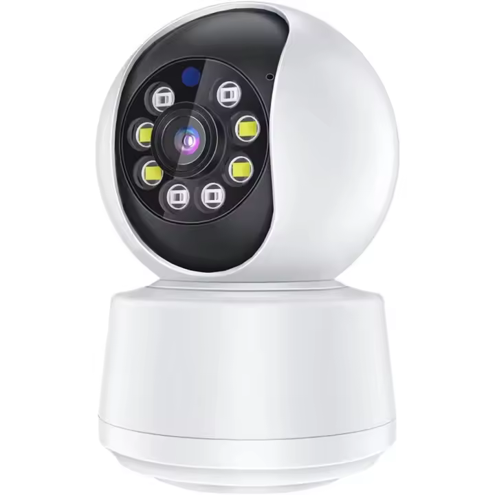 Cámara de seguridad WiFi para interiores 2K, cámara WiFi con movimiento panorámico e inclinación de 360° de 2,4 GHz/5 GHz para seguridad del hogar - 1