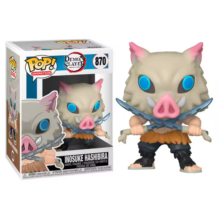 Funko Pop! Demon Slayer - Inosuke Hashibira, 49011, Nº870, Tienda con licencia oficial - 1