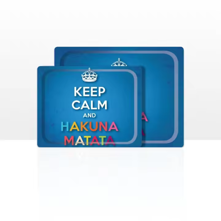 DON HIERRO - Set de 2 bandejas de servir, 42 x 29 cm y 48 x 37 cm, aptas para lavavajillas.- - 1