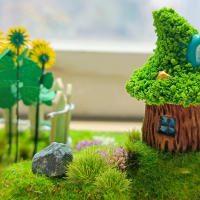 Moss Artificial De Madera Para Decoración De Paredes Hogar Y Jardín Vida Eterna Falso Pasto Planta Mini Accesorios Para Flores - details 7