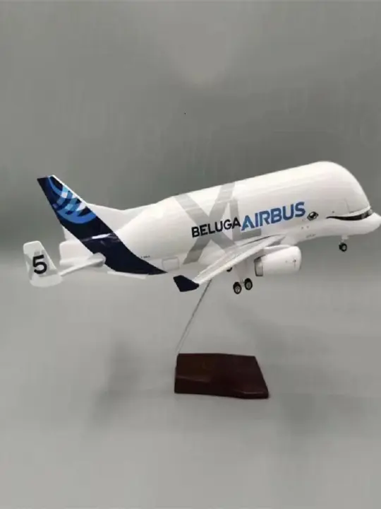 Modelo De Avión Airbus A330-600 Beluga Airlines 42cm a Escala 1:150 Figura De Colección De Aviación Decorativa Para Interiores - 1
