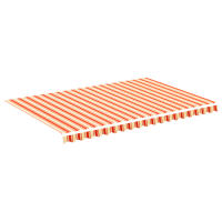 vidaXL Toldo de lona 450x300 cm Color Azul y blanco, Crema, naranja y blanco Protección Rayos UV para Terraza Patio Exterior Jardín - details 6