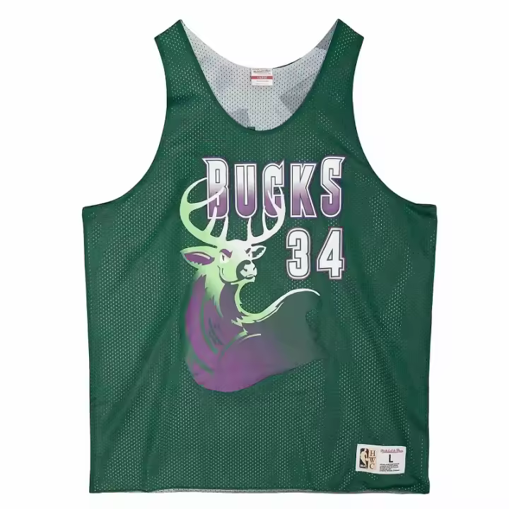CAMISETA RAY ALLEN REVERSIBLE MILWAUKEE BUCKS MESH TANK - 1