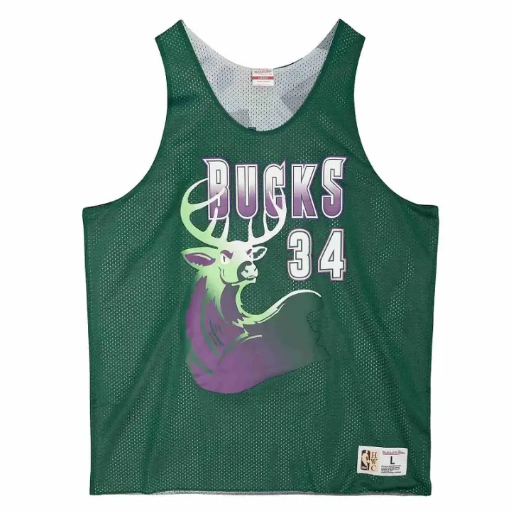 CAMISETA RAY ALLEN REVERSIBLE MILWAUKEE BUCKS MESH TANK - 1