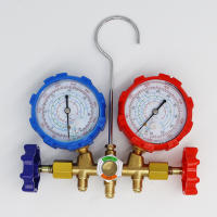 Juego De Medidores De Manifold R410A R22 R134a R404A Para Refrigeración HVAC Con Tubos Y Adaptadores De Conexión Ajustable Para Servicio De Recarga - details 6
