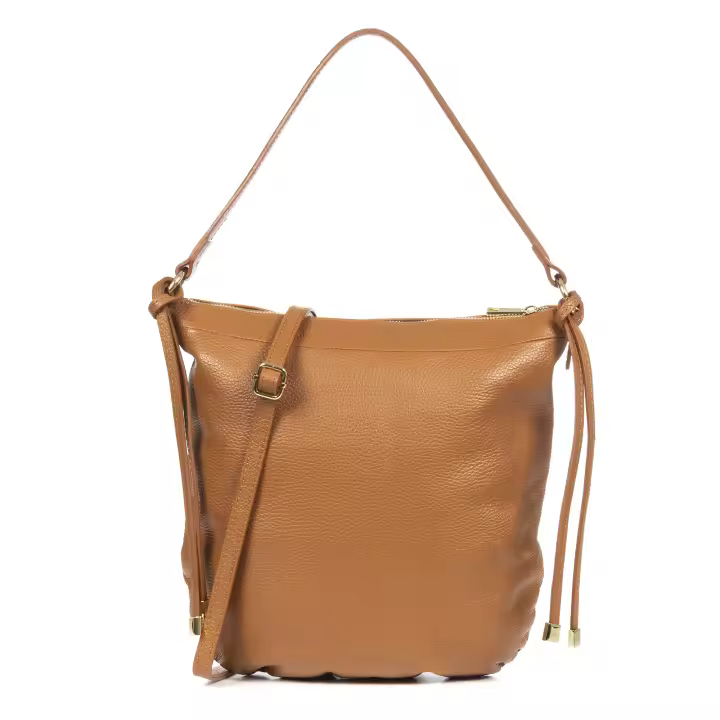 Firenze Artegiani. Acquacanina Bolso de hombro Mujer.Piel auténtica Dollaro. Made in Italy. Vera Pelle Italiana. - 1
