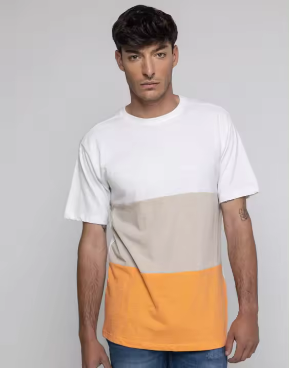 CAMISETA PANELES TRICOLOR - 1