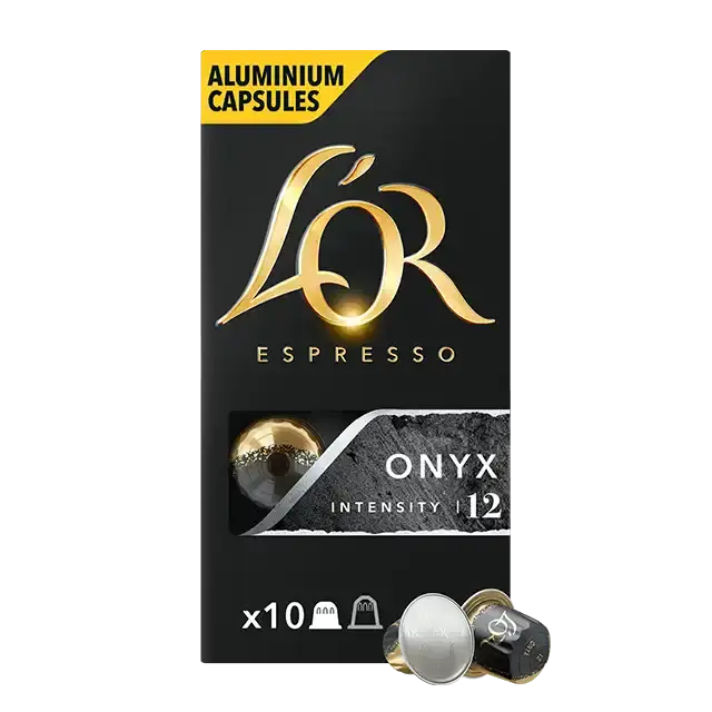 Pack de 5 - L'Or Espresso Café Onyx Intensidad 12  5 cajas x 10 cápsulas (50 cápsulas) compatible con Nespresso - 1