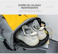 Bolsa De Deporte Grande Para Mujer Bolsa De Hombro Deportiva Multifuncional Impermeable Con Capacidad Para Zapatos Viaje Al Almacén - details 6