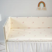 LALA - Bisel de cuna colchón estilo Korean, Cuna de Algodón, cuna para niños, colchón antichoque, protector de cuna extraible y lavable, - details 10