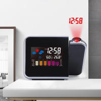 Niucom reloj despertador con proyector de hora estación meteorológica para mesita de noche pantalla digital - details 2