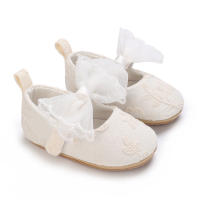 Zapatos De Princesa Para Bebé Niña Con Cordones Y Aros Antideslizantes Suela Suave Para Cama Ropa De Bebé 0-18 Meses - details 1
