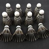 Pelota De Badminton Profesional Hecha De Pluma De Ganso Negra Para Entrenamiento Deporte Material De Cabeza Poliéster Esponjado - details 0