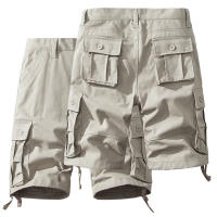 Shorts De Algodón Para Hombre Estilo Casual Deportivo Táctico Bermuda De Rodilla Longitud Media Streetwear - details 3