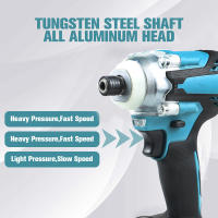 Destornillador Eléctrico Inalámbrico 18V Con Luz LED Y Destornillador De Impacto Brushless Para Batería Makita Máxima Torque 380NM - details 1