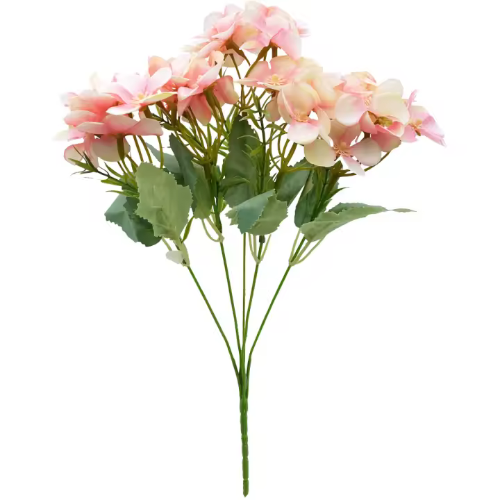 Poenia Arte Floral - Ramo de Hortensias Artificiales 35cm 3pcs - Alta Calidad y Realista - 1