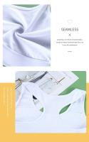 Sujetador De Deporte Estilo Chaleco En Color Sólido No Acero Ropa Interior De Algodón Para Mujer Fitness Trend Bra - details 5
