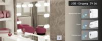 Bulbo De Lámpara De Espejo De Vestíbulo LED Iluminación De Maquillaje Para Mesa De Vestir Iluminación Nocturna Decorativa Para Dormitorio Regulable Sin Pasos - details 3
