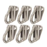 6pcs Gancho De Remolque De Acero Inoxidable Con Cierre De Resorte Fuerte Para Yate Y Marina Herramientas Náuticas Accesorios De Barco - details 4