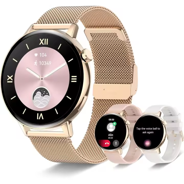 Smartwatch 2025 IP67 Bluetooth Aptitud Pulsera Monitoreo De La Ritmo Cardíaco Monitoreo De Las Damas para Android iOS,A - 1