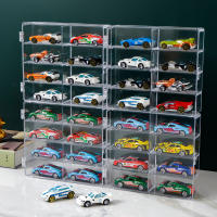 Caja De Almacenamiento Para Coches a Escala 1:64 Con 8 Ranuras Transparentes Protector Contra Polvo Para Colección De Juguetes - details 1