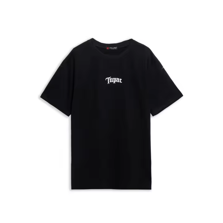 Camiseta Area Zero Negra Shakur Wings Oversized Tee - 1