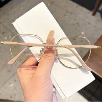 Gafas Planas De Luz Metálicas Nuevas Coreanas Para Hombres Y Mujeres Anti Luz Azul/radiación Gafas De Moda Circular Material De Armazón De Aleación - details 4