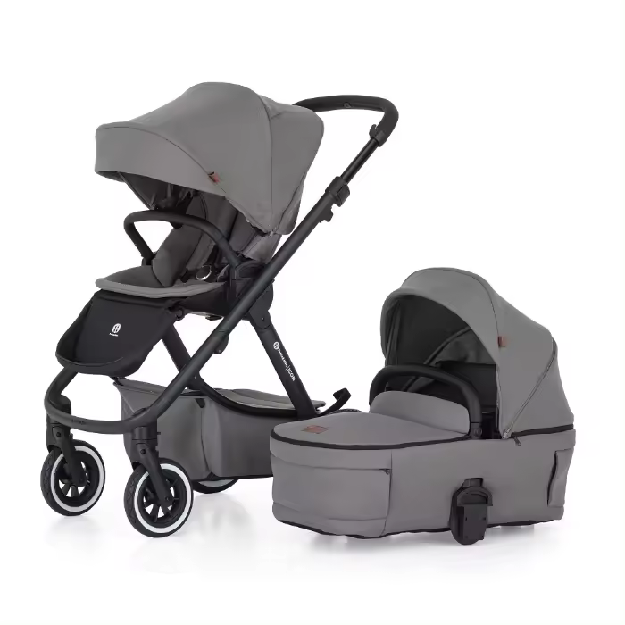 Carrinho de passeio Petite&Mars ICON 2in1 AIR SET LITE Dove Grey - 1